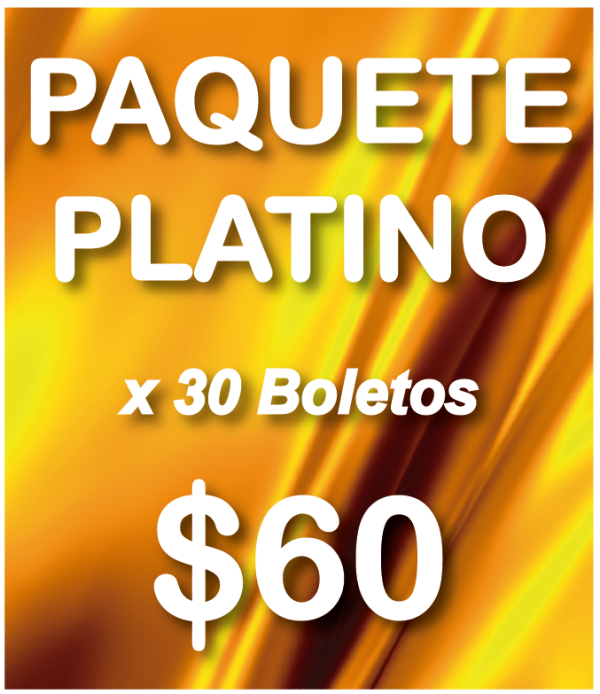 Paquete PLATINO de 30 boletos