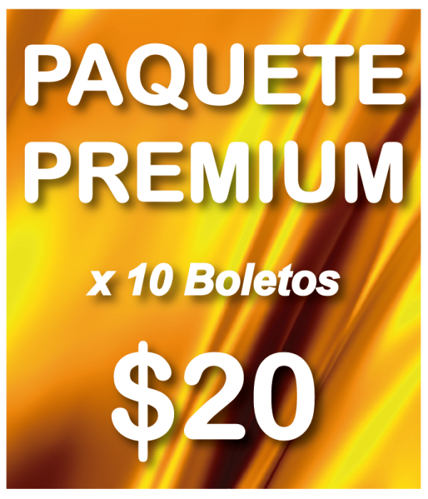 Paquete PREMIUM de 10 boletos